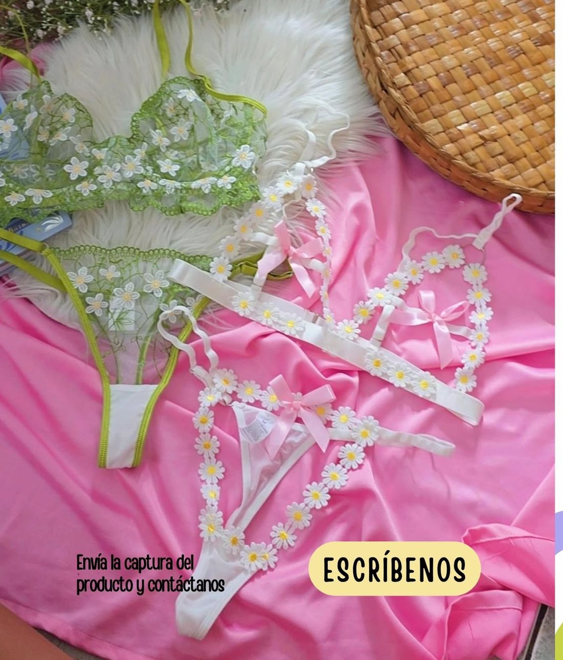 Dúo de lencería floral