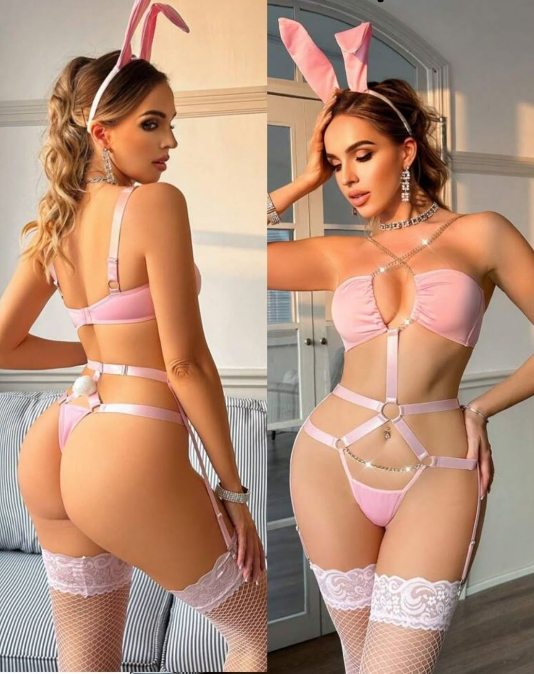 Body conejita rosa