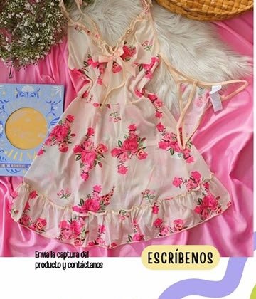 Baby doll floral rosa