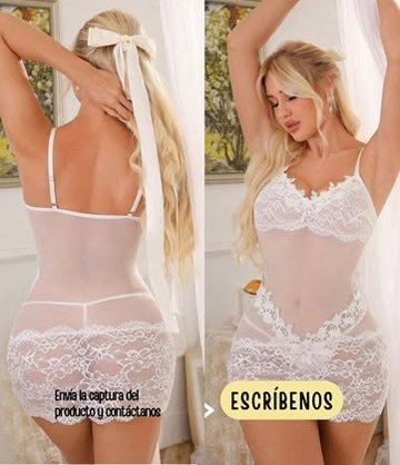 Body blanco de malla con encaje
