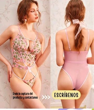 Body floral con transparencia