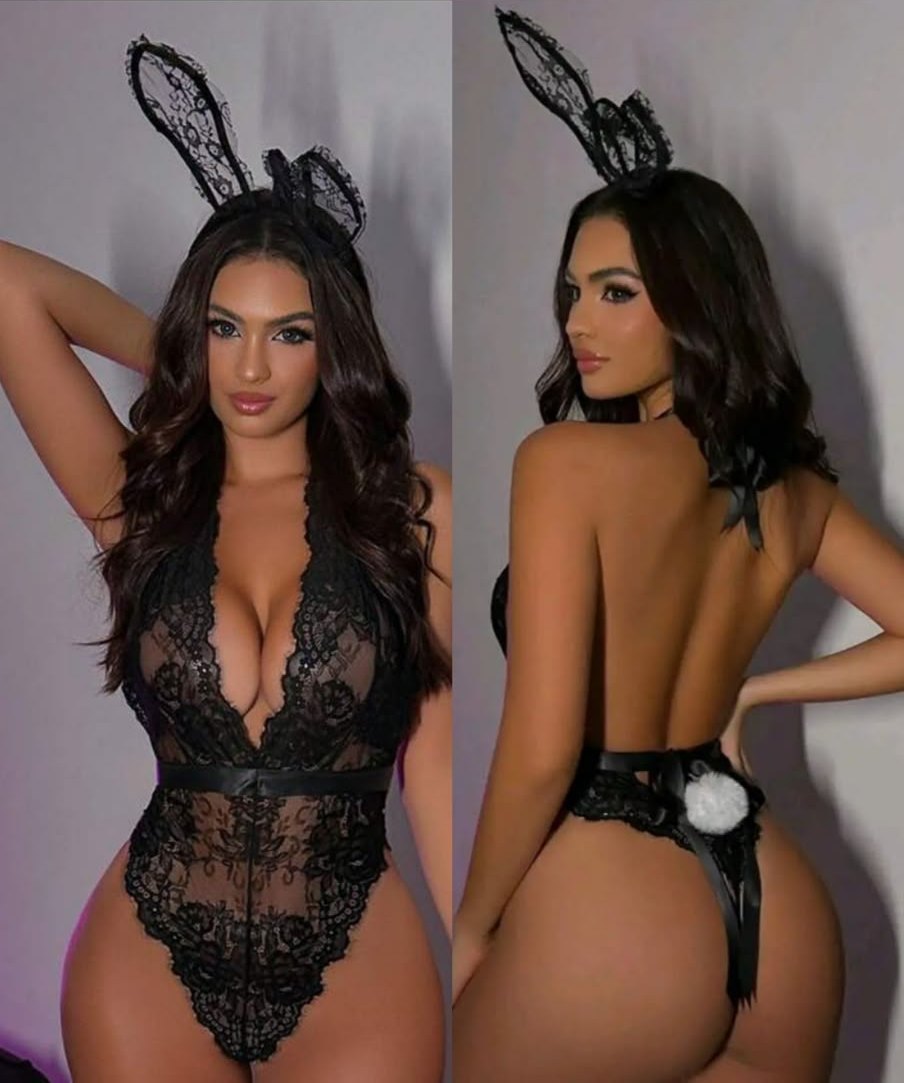 Body conejita negro