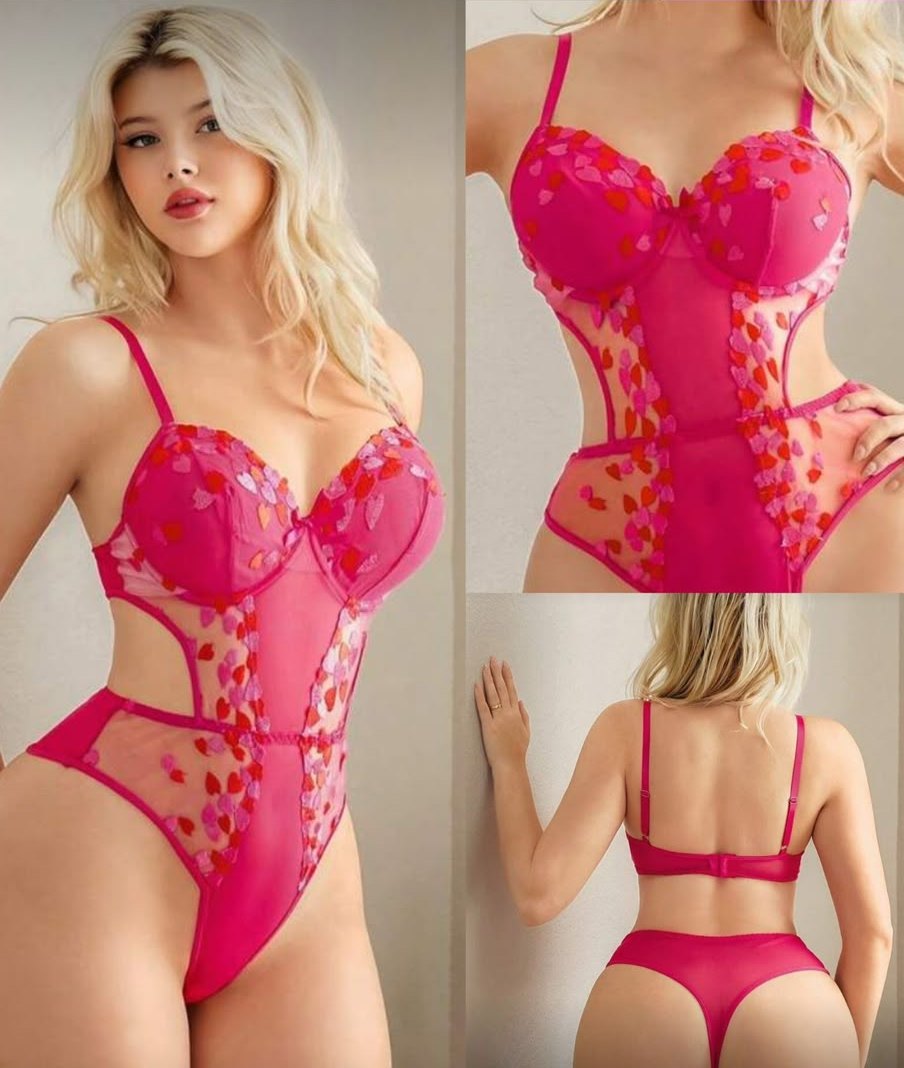 Body fucsia con corazones