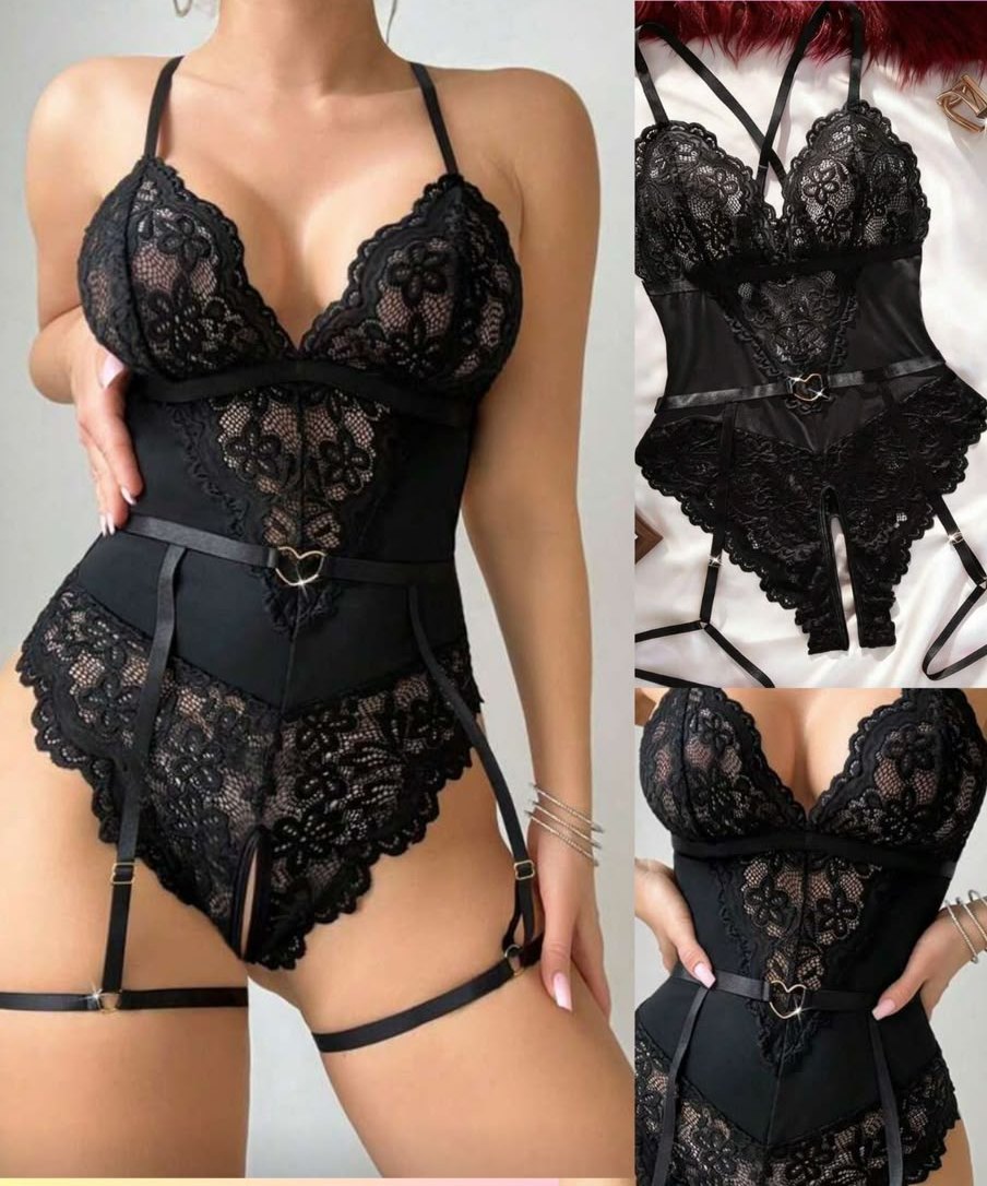 Body negro sin entrepierna