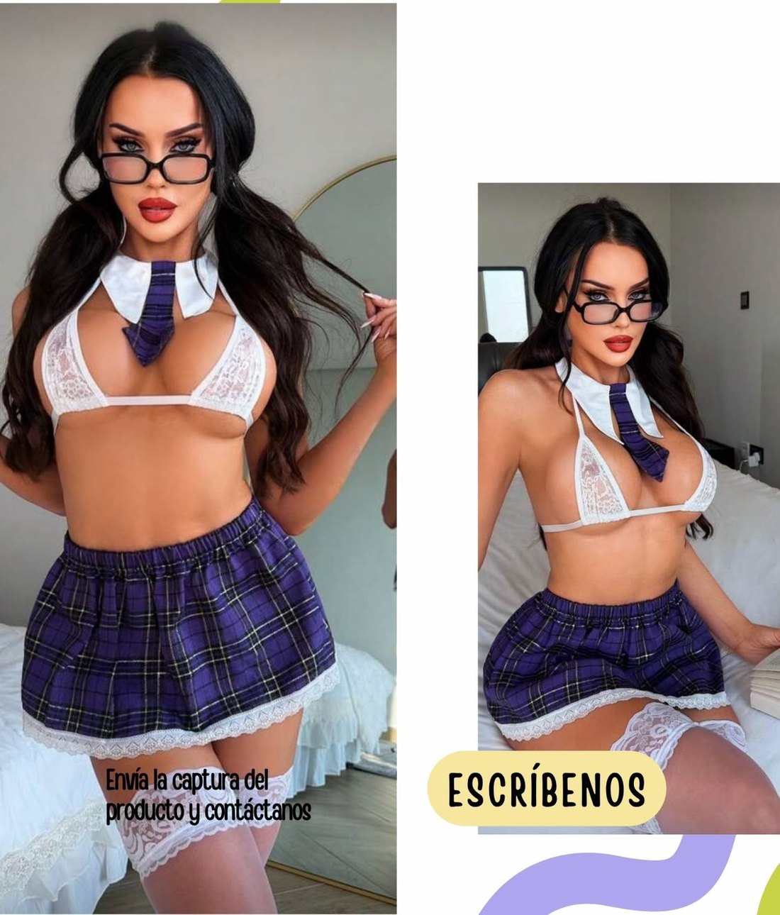 Set colegiala azul